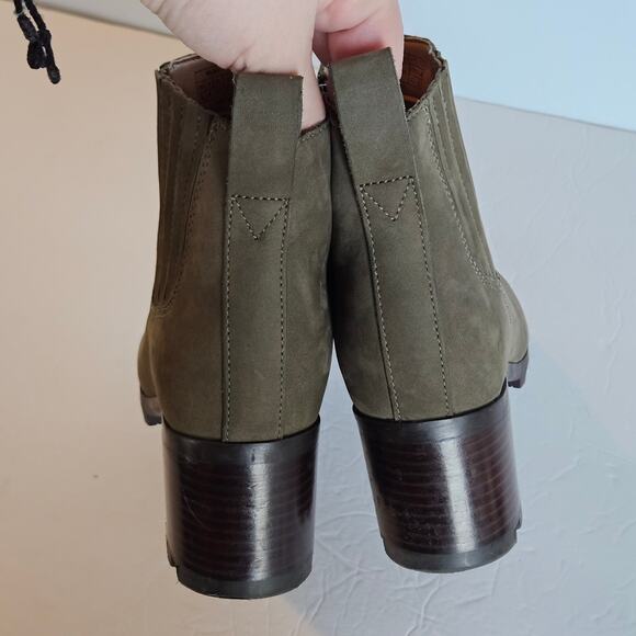 Vionic Wilma Olive Nubuck Ankle Boots Waterproof Women's Size 6 Fall Winter - Picture 5 of 12